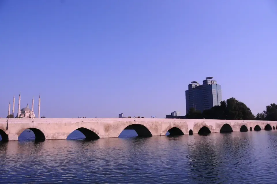 View of Taskopru and the calm waters of the Seyhan River