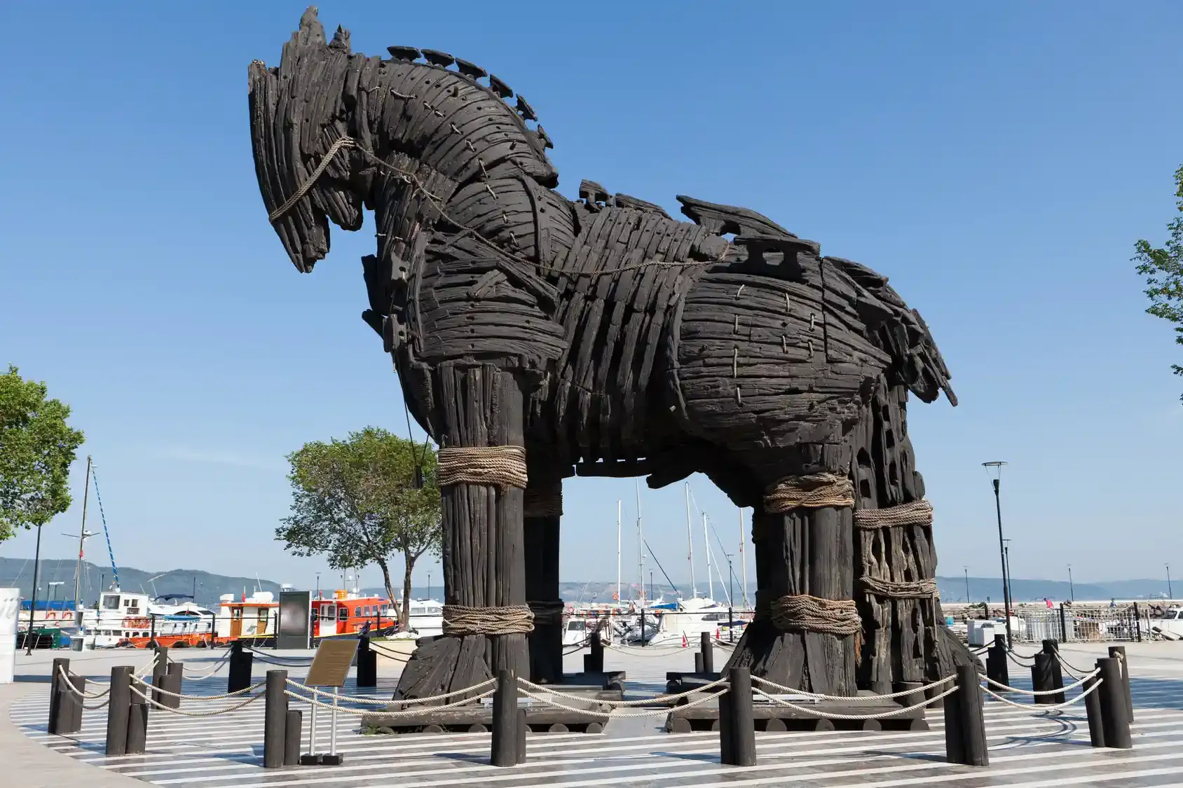 The famous Trojan horse that was used in the movie starring Brad Pitt