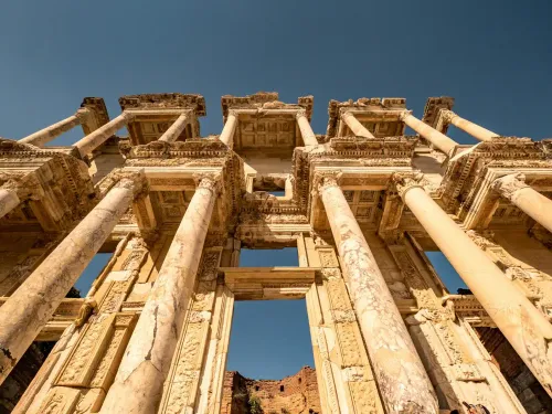 Celsus Library from the ancient city of Ephesus