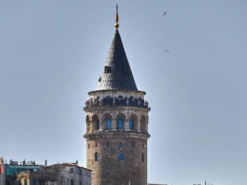 Galata Tower in the old Genoese district of Istanbul
