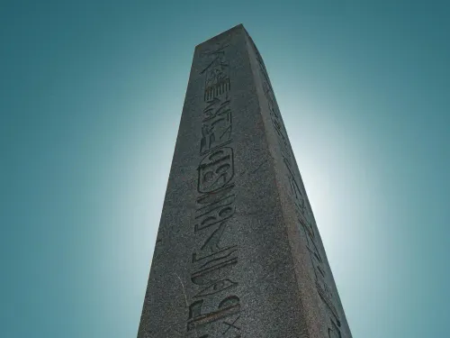 The ancient obelisk from the Hippodrome area in Istanbul's old town
