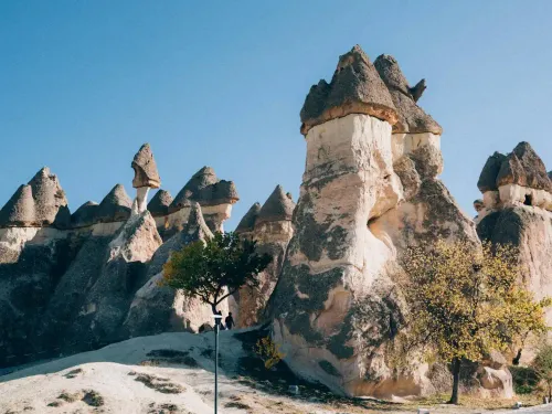 The Monks Valley with its famous fairy chimneys, rock formations that resemble mushrooms.