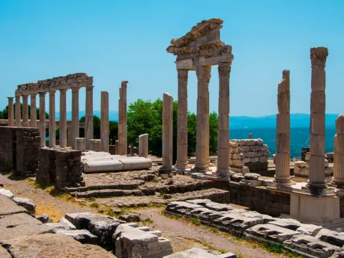 View from the Pergamon Acropolis and its ruins from the Classical Age