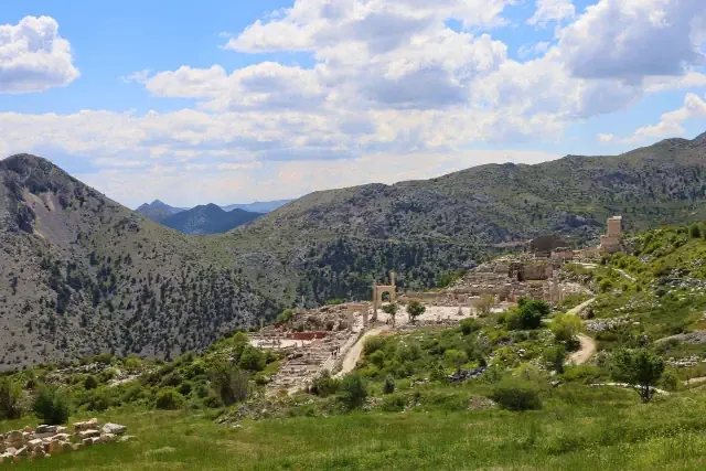 The restored Antonine Nymphaeum of Sagalassos with fresh spring water flowing in it